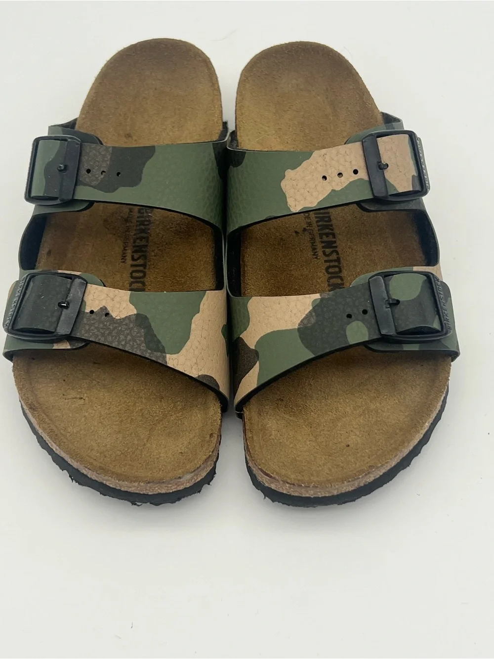 Birkenstock Arizona slides sandals kids size 1 eu 32 camouflage strap shoes - Picture 3 of 8